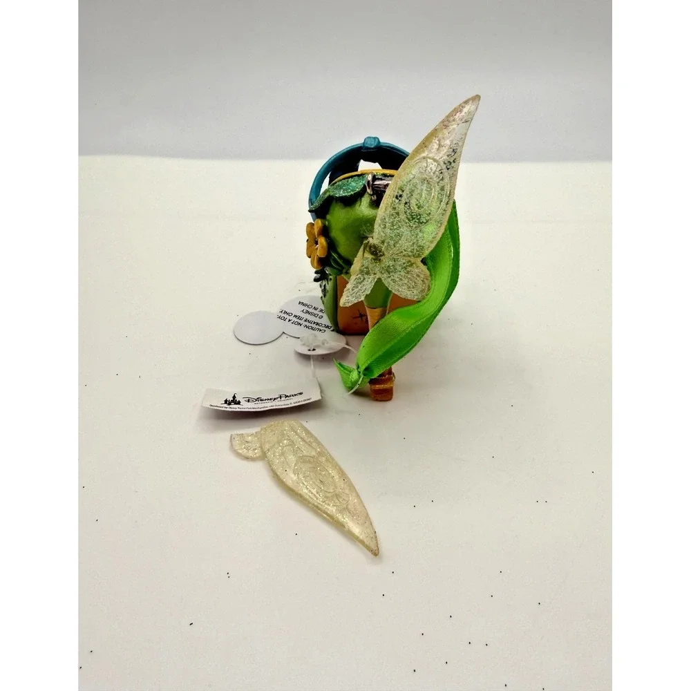 Disney Parks Runway Shoe Ornament Princess Tinker Bell Wing Damage High Heel Tag